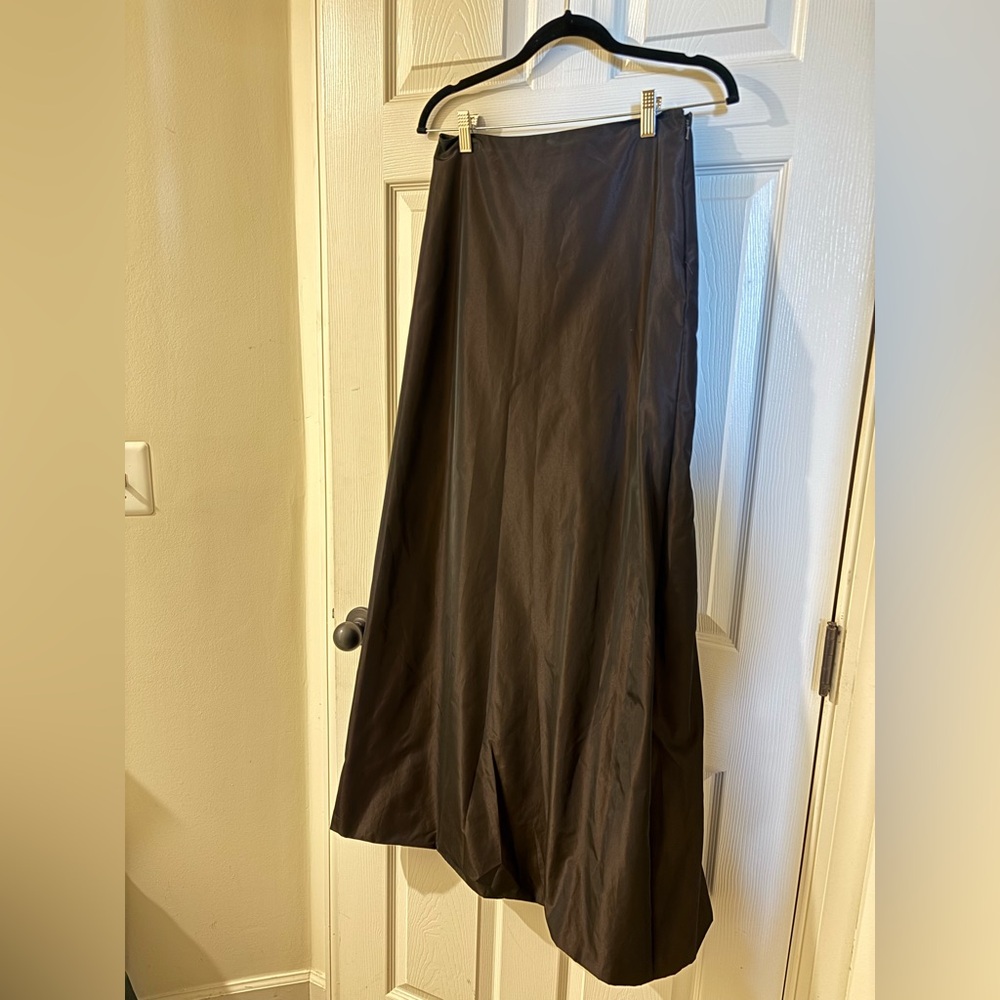 Carmen Marc Valvo Chocolate Brown Elegant Maxi Skirt Size 6